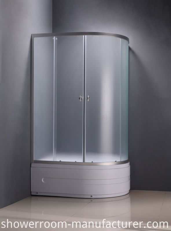 Square Low Tray Clear Glass Shower Cubicle (ADL-8037)